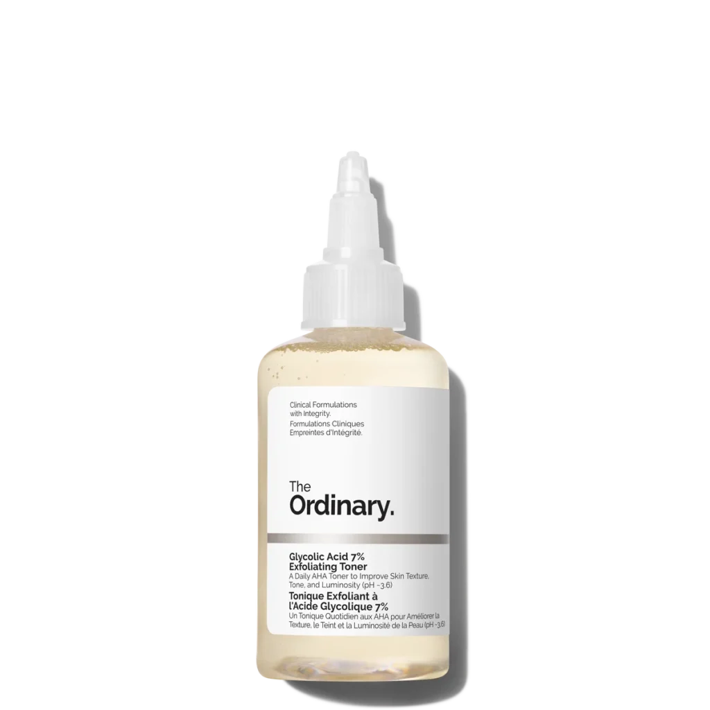 The Ordinary Glycolic Acid 7% Exfoliating Toner, Brightening and Smoothing Daily Toner for More Even-Looking Skin Tone