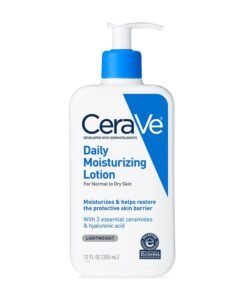 CeraVe Daily Moisturizing Lotion for Dry Skin, Body Lotion & Face Moisturizer with Hyaluronic Acid and Ceramides, Daily Moisturizer, Fragrance Free, Oil-Free,